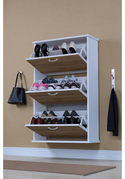 Eliusta Farel 72 Cm Genişlik 3 Kapaklı Ayakkabılık 72x114x26 Cm Meşe Renk Kapı Önü/antre Ayakkabılık Meşe Eliusta Farel 72 Cm Genişlik 3 Kapaklı Ayakkabılık 72x114x26 Cm Meşe Renk Kapı Önü/antre Ayakkabılık Meşe