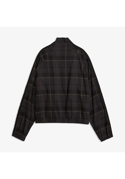 Puma T7 Tartan Woven Kadın Siyah Ceket 636628 Çok Renkli
