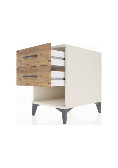 Kronos Komodin 2 Çekmeceli 44x59x64 Aytaşı-çam Aytaşı