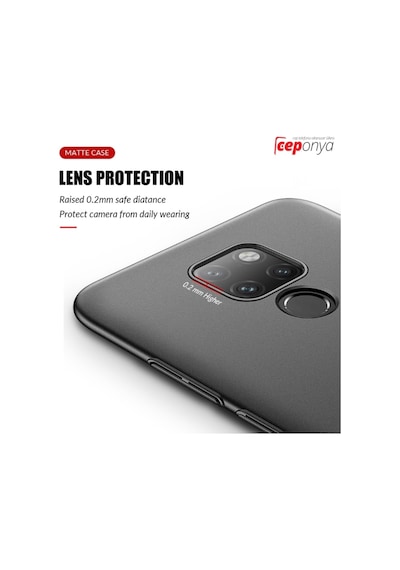 Huawei Mate 20 Pro Mat Kamera Korumali Kaliteli Soft Kilif 295086496 - Kampanya-Renk / Ekrani Full Kaplayan Cam Siyah(+45 Tl)-Siyah