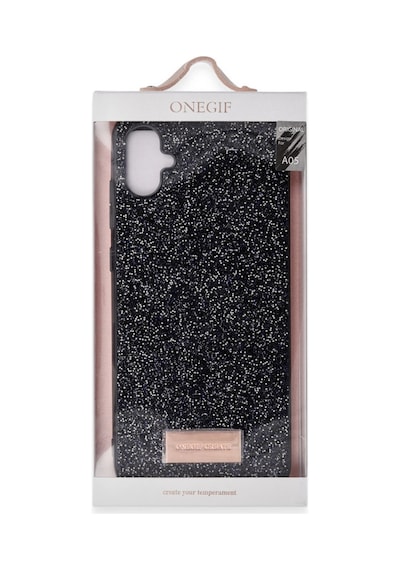 Onegif Samsung Galaxy A05 Bright Simli Kapak - Pembe 0.2M-Çok Renkli