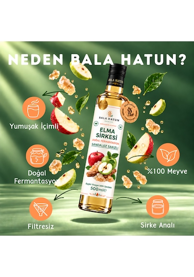 Bala Hatun Sandaloz Sakızlı Elma Sirkesi 500ml