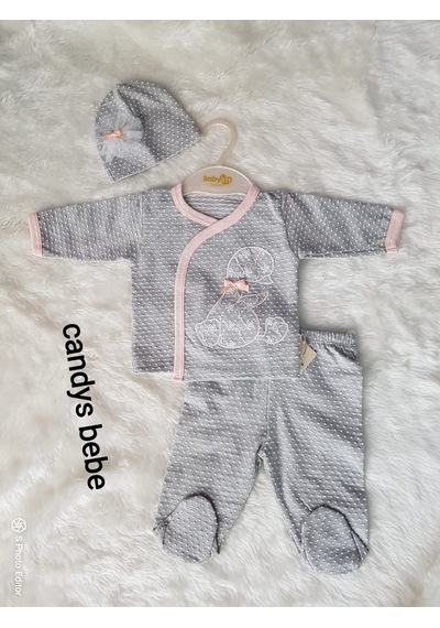 Candysbebe Bebek 3 Lü Alt Üst Takım