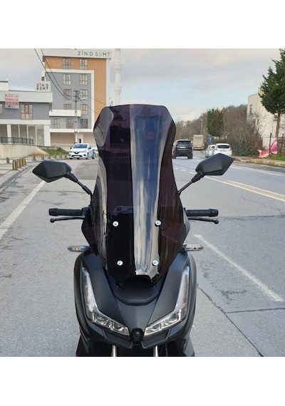 Motocam Salcano Wind 150 Ön Cam 2023-2026 Model 75cm Siyah Renkli 4mm