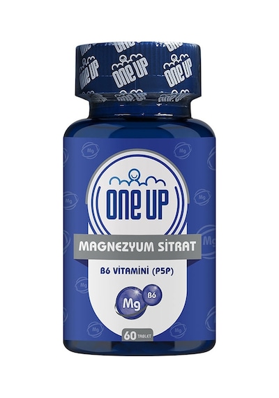 One Up Magnezyum Sitrat B6 Vitamini P5P 60 Tablet Aromasız