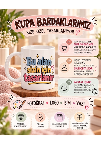 Kişiye Özel Baskılı Fikirlerinizi İhtiyaçlarınızı İletin Size Özel Baskı Desen Çalışalım Kupa Bardak Özel Hediye Kupa Bardak Çok Renkli