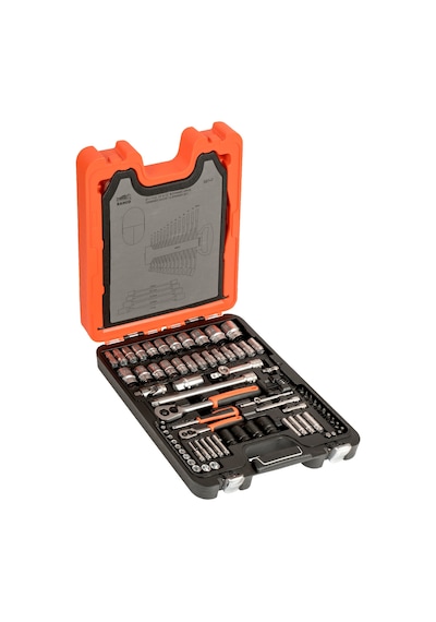 Bahco S87+7 92 Parça Lokma Takımı 1/4 + 1/2 + Kombine Anahtar Tk.