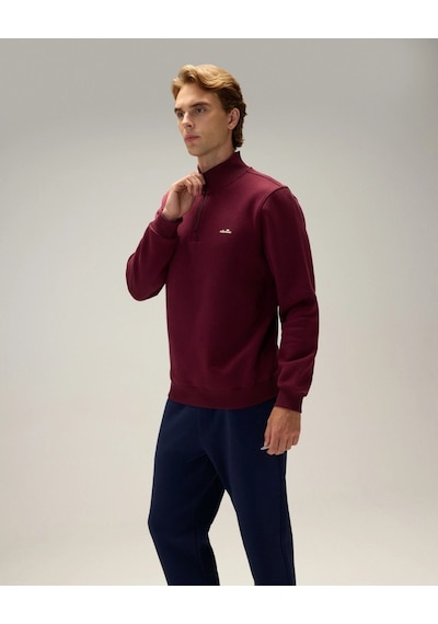 Ellesse 6wm1010-brd Erkek Fermuarlı Sweat Bordo