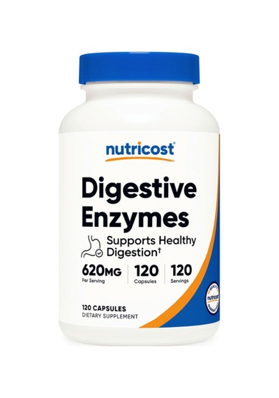 Nutricost Digestive Enzymes  620mg, 120 Cap...