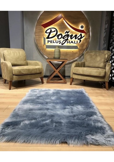 Doğuş Peluş Halı A Post Düz Kesim Gri