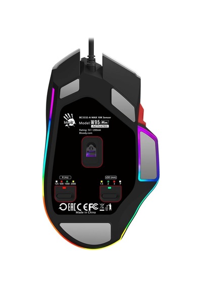 A4-tech Bloody W95 Max 12k Cpı Sports Naraka Rgb Optik Gaming Mouse