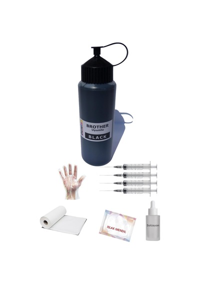 Duruink Brother Dcp-t720dw Uyumlu 500ml Siyah Mürekkep Dolum Seti