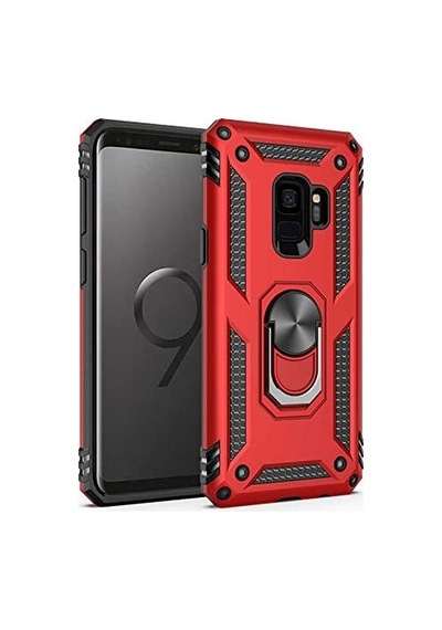 S9 İle Uyumlu Kılıf Kırmızı Panther Yüzüklü Silikon  Esnek İnce Geliştirilmiş Dayanıklı Darbe Karşıtı Koruyucu Yeni Tasarım S9, Kırmızı Sku: Zeusb09x3s44jd