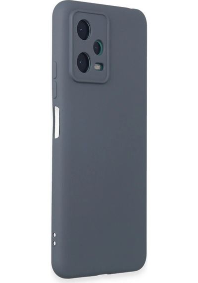 Newface - 319 - Xiaomi Redmi Note 12 5g Kılıf Nano İçi Kadife Silikon - Csmo-tex - - Gri