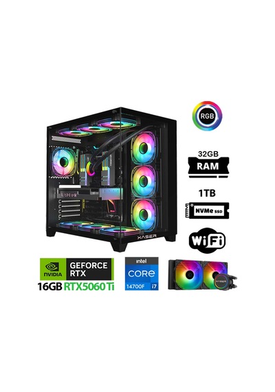 Xaser Lexus X720 i7-14700F 32 GB 1 TB SSD 16 GB RTX5060Ti Masaüstü Oyuncu Bilgisayarı