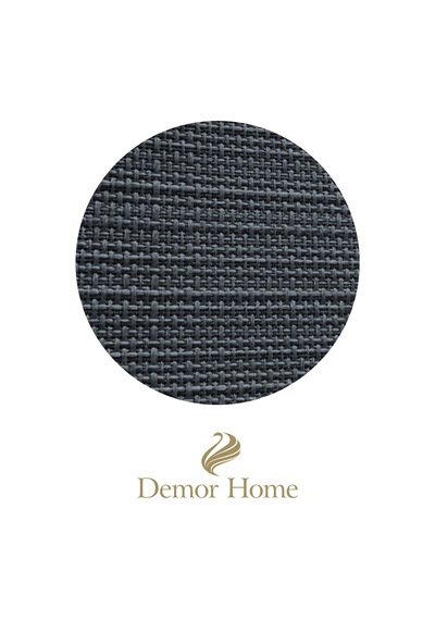 Br Demor Home Keten Dokulu Granit Grisi Kırlent Yastık Kılıfı Gri