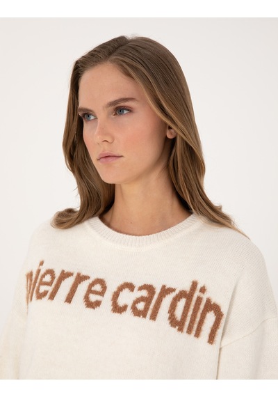 Pierre Cardin Kadın Ekru Kazak /triko 50310904-vr019 Ekru