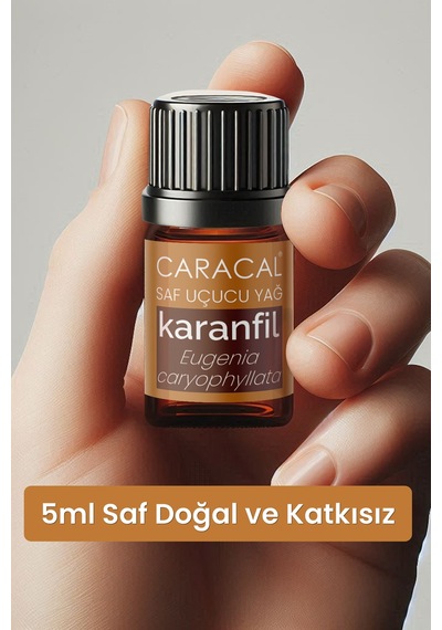 Caracal Doğal Karanfil Yağı 5ml %100 Saf Katkısız Karanfil Uçucu Yağı 5 ML