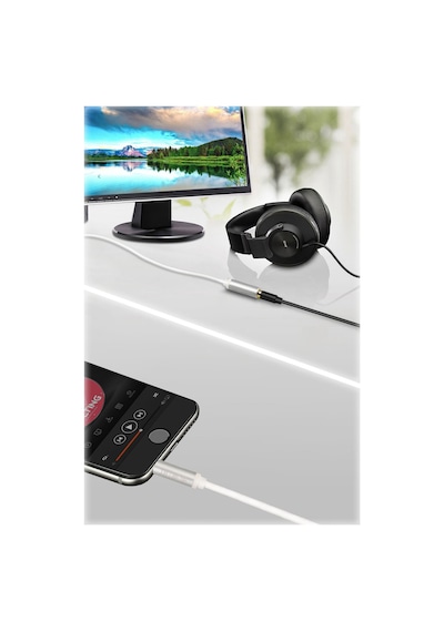 3.5mm Erkek Dişi Ses Uzatma Kablosu 2 Metre Ofc Oksijensiz Bakır Altın Kaplama Alüminyum Alaşımlı Konnektör A321g Kulaklık Hoparlör Pc Uyumlu