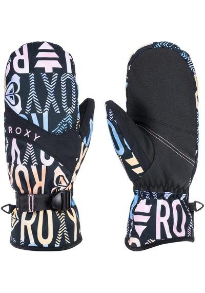 Roxy Kadın Eldiven Jetty Mitt Siyah Siyah Siyah