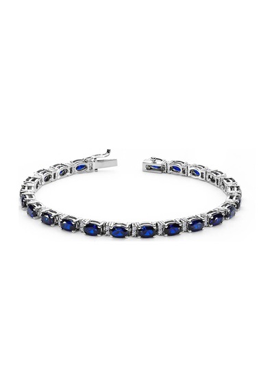 Lova Pırlantalı Oval Safir Bileklik -  4080005