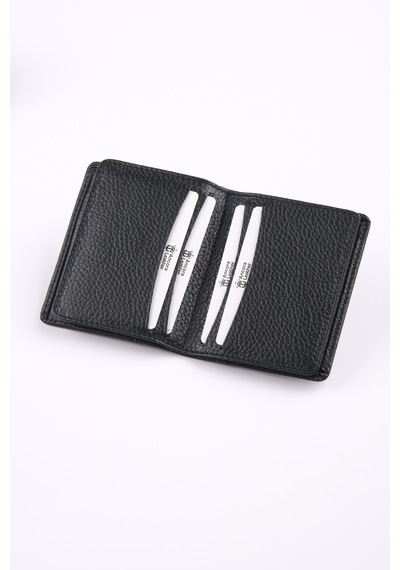 Ancora Leather Hakiki Deri Kartlık-26207 Siyah