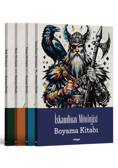 Maya Mitoloji Boyama Seti - 4 Kitap