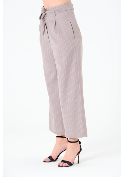 Sortie Collection Kuşaklı Pantolon Gri