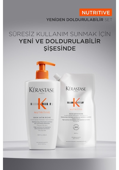 Kerastase Nutritive Bain Satin Riche Yoğun Nemlendirici Şampuan 500 Ml Kuru