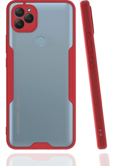 Uray Store General Mobile Gm 22 Kılıf Platin Silikon - Kırmızı