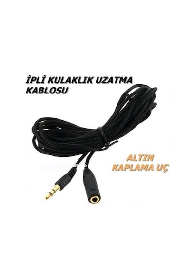 Kulaklık Uzatma Kablosu Ipli Kulaklık Uzatma 2 Metre (281837495)