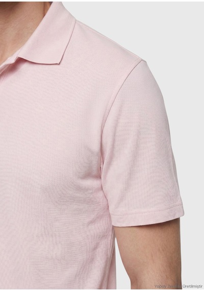 Ramsey Pembe Düz %100 Pamuk T-shirt
