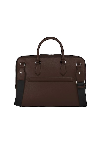 Montblanc Sartorial Deri İnce Evrak Çantası 222921 Kahverengi