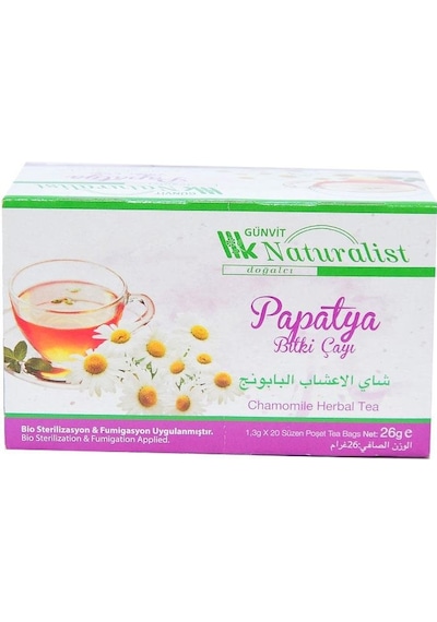 Günvit Naturalist Papatya Bitki Süzen Poşet Çay 20 x 1.3 G
