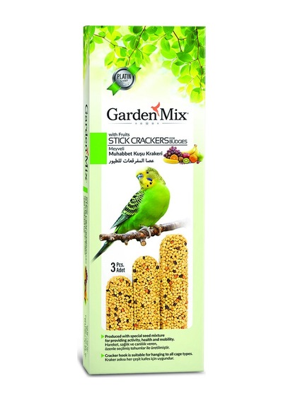 Gardenmıx - 242 - Platın Meyvelı Kuş Krakerı 3lü X - Csmo-tex - 3 Adet Diğer