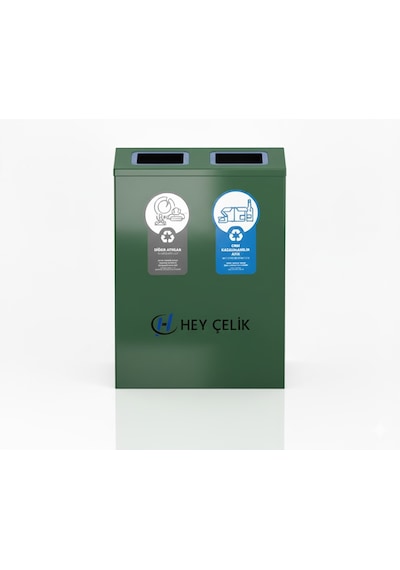 2 Li Sıfır Atık Geri Dönüşüm Ünitesi Gd-707 Metal Atık Ayrıştırma Sistemi Hey Çelik