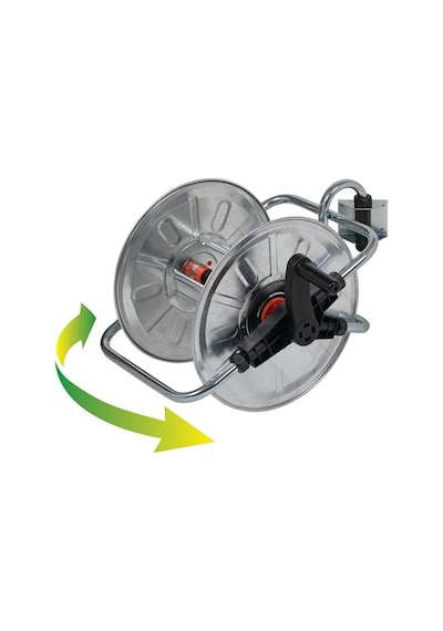 Agrati 130 Hareketli Hortum Makarası Krom Metal 50mt-1/2''