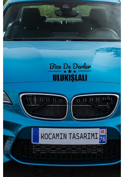 Niğde Ulukışla Otomobil Stickerı Niğde Bize De Derler Ulukışlalı 40x15 Cm Araba Yazısı 40 CM - Siyah