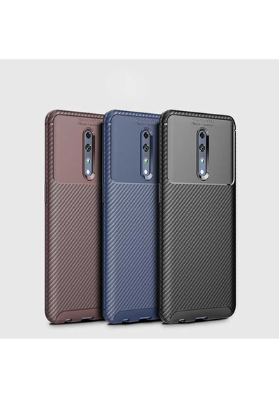 Oppo Reno Z Kilif Karbon Silikon Case 389460582