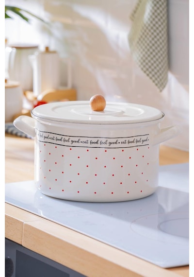 Acar Feel Good Emaye Derin Tencere - 22 Cm