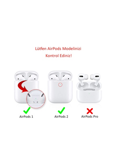 Apple Uyumlu AirPods Kılıf Silikon Tpu Malzeme 1 2 Nesil Pt02 f Bebe Mavi