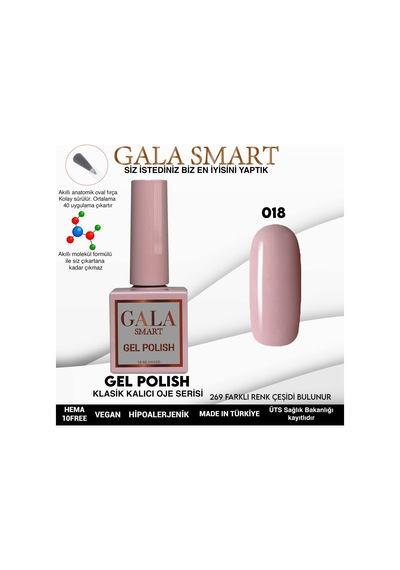 Gala Smart Classic Kalıcı Oje 10 Mle No:018