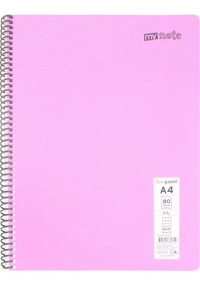 Mynote Flex Pastel A4 120 Yaprak Spiralli Çizgili Defter