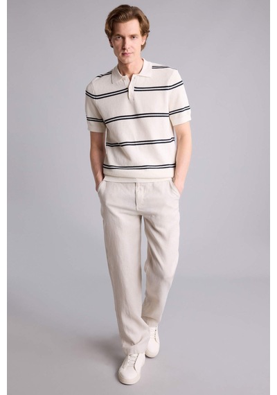 Defacto %100 Keten Relax Fit Pantolon G1395ax26smgr350 Gri-gr350
