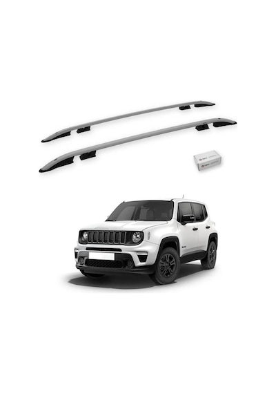 Turtle Jeep Renegade Bu 2015-2025 Tavan Çıtası Crown Gri