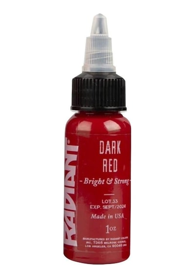 Dark Red - Radiant Tattoo Dövme Boyası - 1oz/30ml