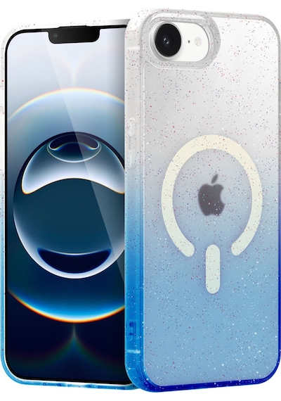 Apple iPhone Uyumlu  16e Uyumlu Pummel Shiny Magsafe Kapak - Mavi