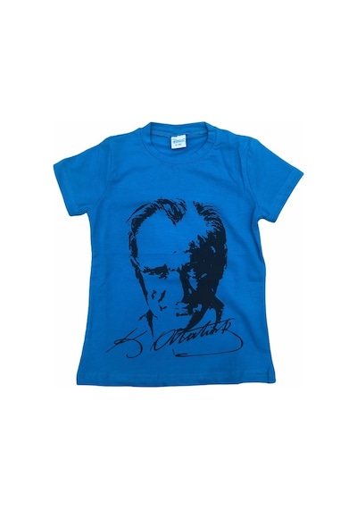 Çocuk Atatürk Baskılı Tişört Penye Body Unisex