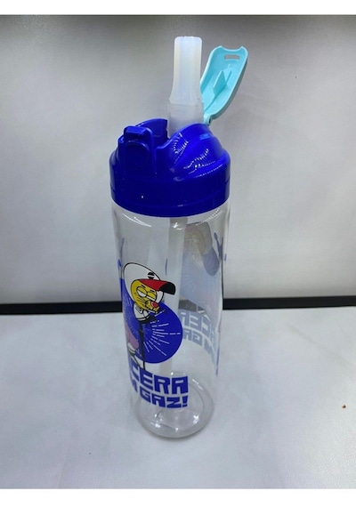 Gıpta Kral Şakir Pipetli 630cc Desenli Tritan Matara Karışık Renk 1 Adet