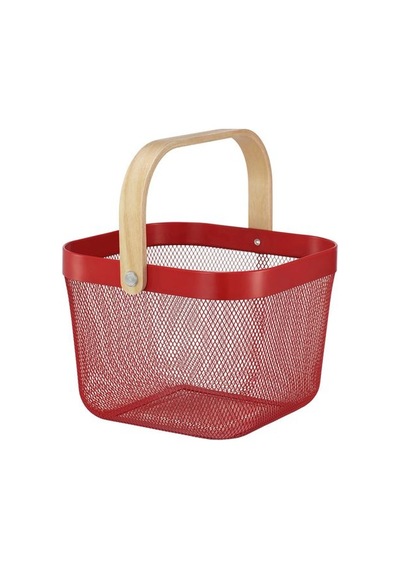 Ikea Rısatorp Sepet, Kırmızı, 25x26x18 Cm